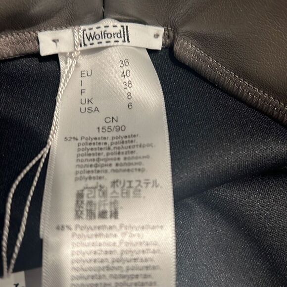 NWT Wolford Estella Faux Vegan Leggings Sz 6 - Picture 13 of 13